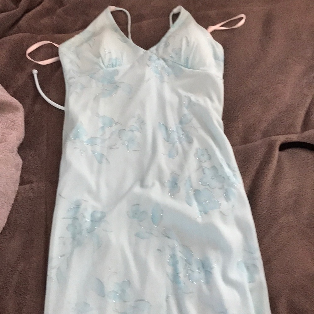 Blue long dress